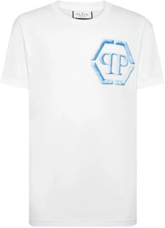Philipp Plein T-Shirts Philipp Plein , White , Heren - Xl,L,M