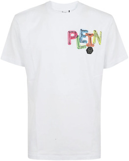 Philipp Plein T-Shirts Philipp Plein , White , Heren - XL