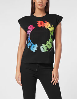 Philipp Plein Tanktop Gothic Plein - maat Zwart