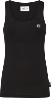 Philipp Plein Tanktop Hexagon Zwart