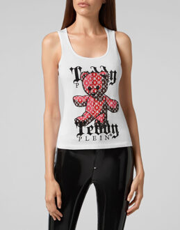 Philipp Plein Tanktop Monogram Wit - XS