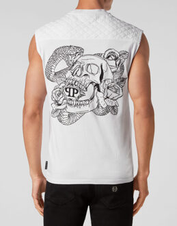 Philipp Plein Tanktop Snake Wit - M
