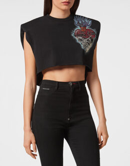 Philipp Plein Tanktop Tattoo Zwart - L