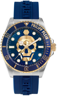 Philipp Plein The $kull Diver Horloge Philipp Plein , Blue , Heren - ONE Size