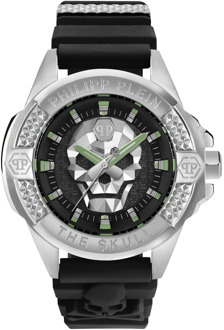 Philipp Plein The $kull Titan Zilver Horloge Philipp Plein , Black , Heren - ONE Size