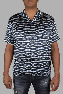 Philipp Plein Tie Dye SS overhemd Zwart - maat