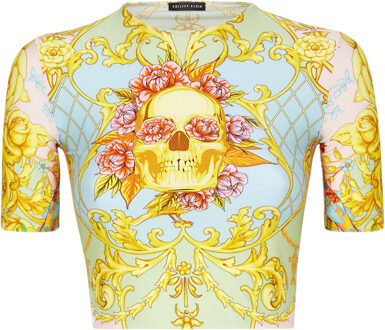 Philipp Plein Top Baroque Veelkleurig - XS