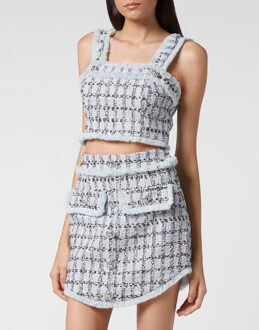 Philipp Plein Top Lichtblauw - M