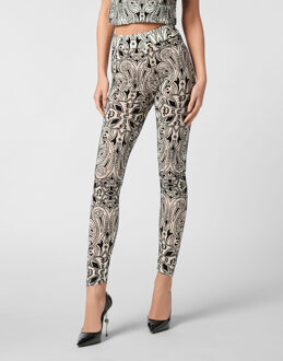 Philipp Plein Tulle Leggings Gothic Plein Huidkleurig - XS