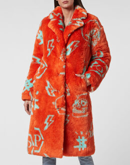 Philipp Plein Vacht Lang Monogram Oranje - XS