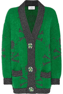 Philipp Plein Vest Skull&Bones Groen