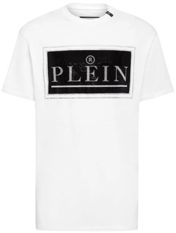 Philipp Plein Witte Stones T-Shirt Philipp Plein , White , Heren - 2Xl,Xl,L,S