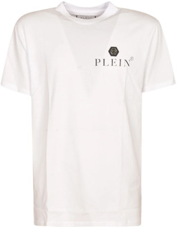 Philipp Plein Witte T-shirts en Polos Philipp Plein , White , Heren - Xl,L,M