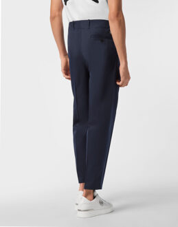 Philipp Plein Wool Trousers Chinos Classic Fit Donkerblauw - 50 (Taille)