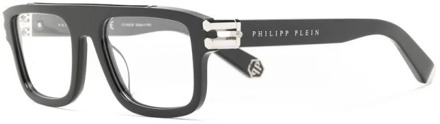 Philipp Plein Zwarte Optische Bril, veelzijdig en stijlvol Philipp Plein , Black , Heren - 53 MM