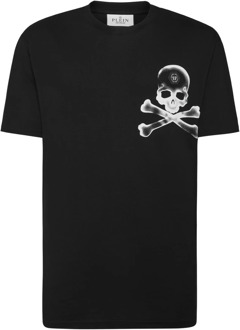 Philipp Plein Zwarte T-shirts en Polos Philipp Plein , Black , Heren - Xl,L,M