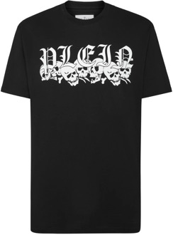 Philipp Plein Zwarte T-shirts en Polos Philipp Plein , Black , Heren - Xl,M,S