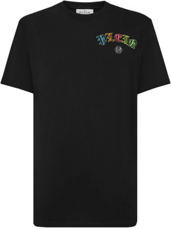 Philipp Plein Zwarte T-shirts en Polos voor Heren Philipp Plein , Black , Heren - XS