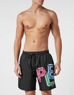 Philipp Plein Zwembroek Bombing Graffiti Zwart