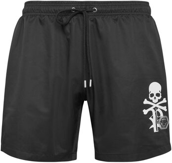 Philipp Plein Zwembroek Skull&Bones Zwart