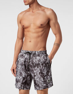 Philipp Plein Zwembroek Tattoo Zwart - 3XL