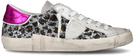 Philippe Model Dierenprint Glitter Sneaker Philippe Model , Gray , Dames - 37 Eu,40 Eu,42 Eu,39 Eu,36 Eu,35 Eu,38 Eu,41 EU