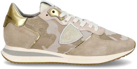 Philippe Model Gouden Zonsondergang Jacquard Sneakers Vrouwen Philippe Model , Multicolor , Dames - 39 Eu,38 Eu,37 Eu,41 Eu,35 Eu,40 Eu,36 EU