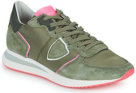 Philippe Model Lage Sneakers Philippe Model TROPEZ X LOW WOMAN" Kaki - 36,37,38,39,40,41