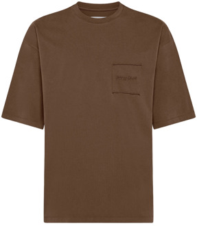 Philippe Model Maurice Essence T-shirt in walnootbruin Philippe Model , Brown , Heren - Xl,L,M,S