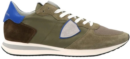 Philippe Model Militair Groene Running Trpx Sneakers Philippe Model , Green , Heren - 44 Eu,41 EU