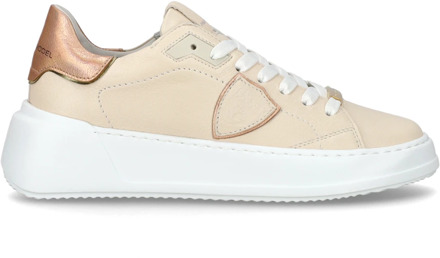 Philippe Model Moderne Nude Tres Temple Sneaker Philippe Model , Pink , Dames - 38 Eu,36 Eu,42 Eu,37 Eu,41 Eu,40 EU