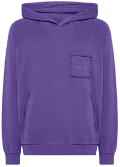 Philippe Model Paarse Jersey Hoodie met Franse Stijl Philippe Model , Purple , Heren - Xl,L,M,S