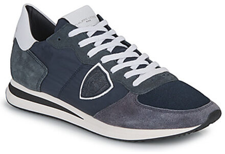 Philippe Model Tropez X sneakers met suède details Donkerblauw - 43