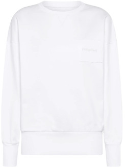 Philippe Model Witte Brigitte Sweatshirt, Oversized Fit Philippe Model , White , Dames - L,M,S,Xs