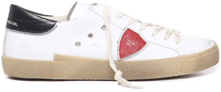 Philippe Model Witte Sneakers met Logo Detail Philippe Model , White , Heren - 41 Eu,44 Eu,45 Eu,40 Eu,43 EU