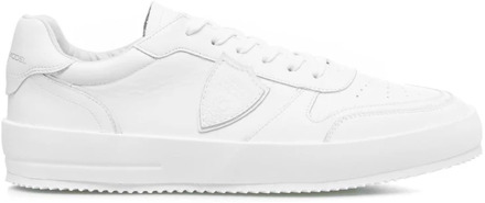 Philippe Model Witte Sneakers voor Heren Philippe Model , White , Heren - 44 EU