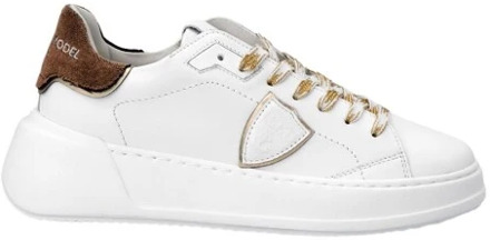 Philippe Model Witte Tres Temple Lage Top Sneakers Philippe Model , White , Dames - 40 Eu,37 Eu,36 Eu,38 EU