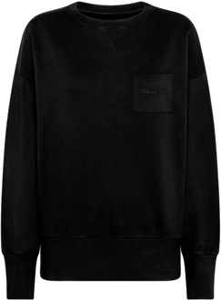 Philippe Model Zwarte Brigitte Sweatshirt, Franse Stijl Philippe Model , Black , Dames - L,M,S,Xs