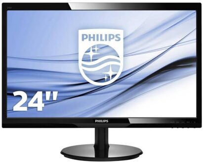 Philips 246V5LSB - 24 inch - 1920x1080 - DVI - VGA - Zwart