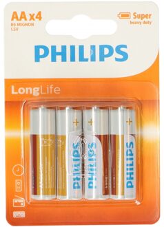 Philips 4x Philips AA batterijen Multi