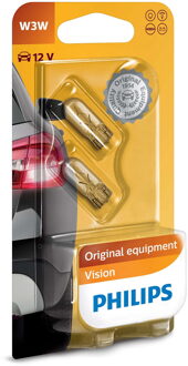 Philips autolamp Vision T10 12 Volt 3 Watt 2 stuks