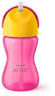 Philips Avent Drinkbeker met rietje - 300ml - Roze - SCF798/02