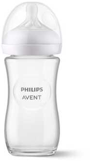 Philips Avent Glas Babyfles - Natural Response - 1 stuk - 240ml