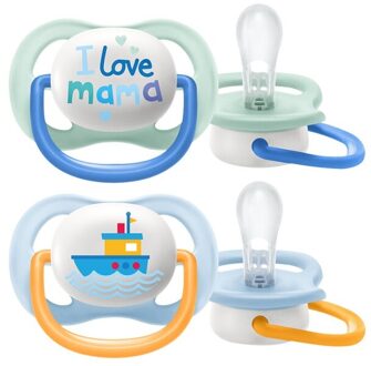 Philips Avent - I Love Mama - Ultra Air Fopspeen - 0/6 mnd - 2 stuks