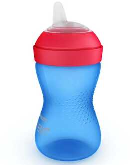 Philips Avent My Grippy zachte tuitbeker 300 ml blauw/rood - 000