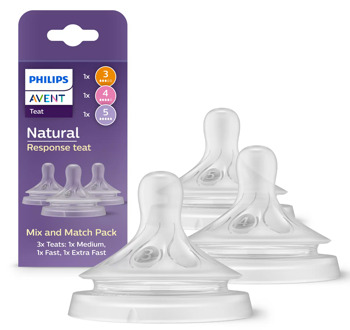 Philips Avent Natural Response - Mix & Match – 3 Spenen