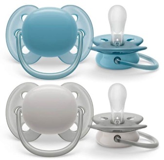 Philips Avent Speen Philips Avent SCF091/17 Ultra Soft 6-18 M Blue/Grey 2 st