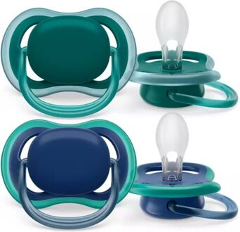 Philips Avent Ultra Air - Fopspeen – 6-18 maanden – Nachtblauw/Groen - 2 stuks Nachtblauw / Groen / Blauw