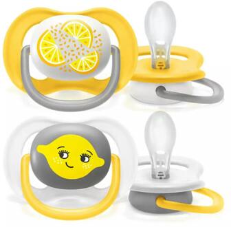 Philips Avent - Ultra Air - Fopspeen Fruit - 6/18 maanden - 2 stuks - SCF080/18