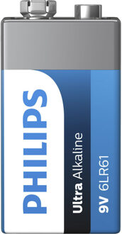 Philips batterij 9 Volt Ultra Alkaline 6LR61 9V